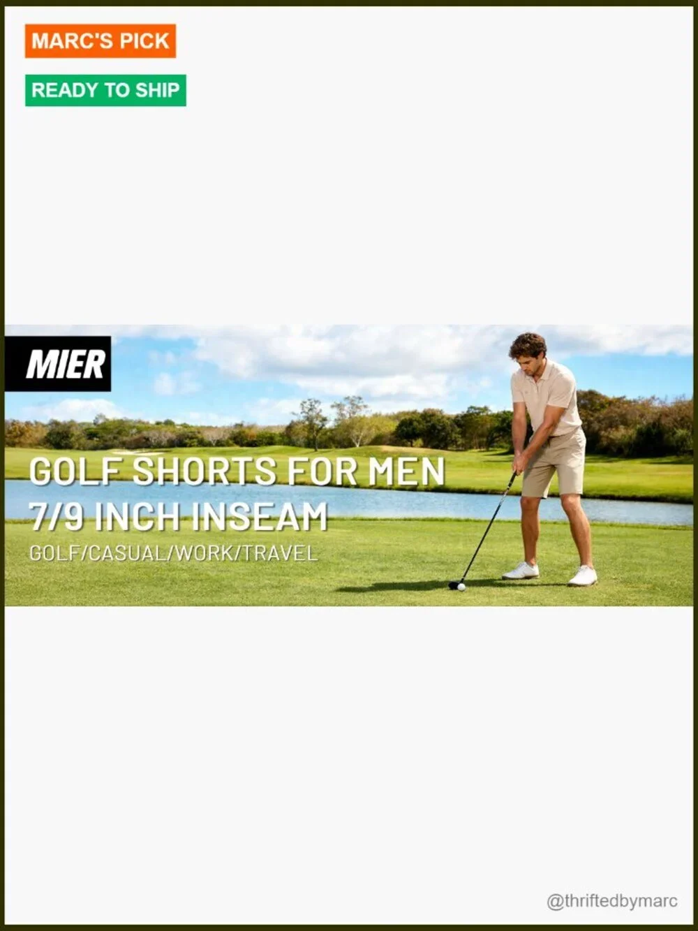 Men's Stretch Golf Shorts 7